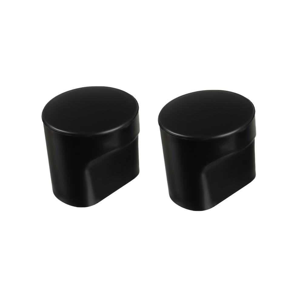 2PCS Partition Door Black Bathroom Plastic Knob Partition Handle Handle