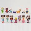 Pvc Dollhouse Gabbys Action Figures Model Toy Desktop Decoration Gift Anime