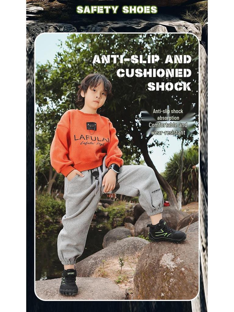Kids' Five-Finger Mid-Top Hiking & Running Shoes