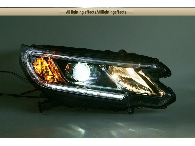 Laser Headlight Assembly: Upgraded Bi-Beam Bi-Lens DRL for 15-17 CRV