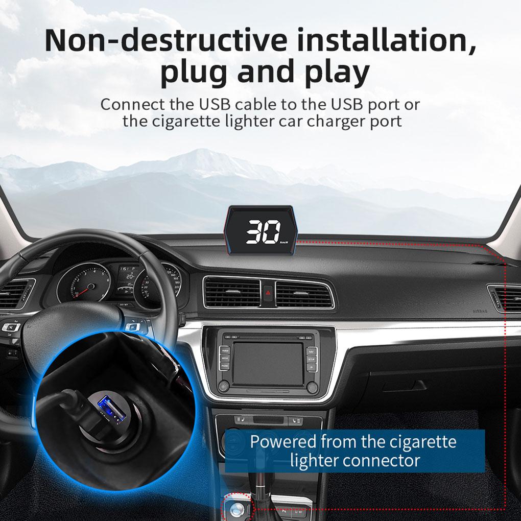 Universal Smart HUD GPS Car Digital Speedometer Head-Up Display Speed Compass Electronic For All Cars Accessories
