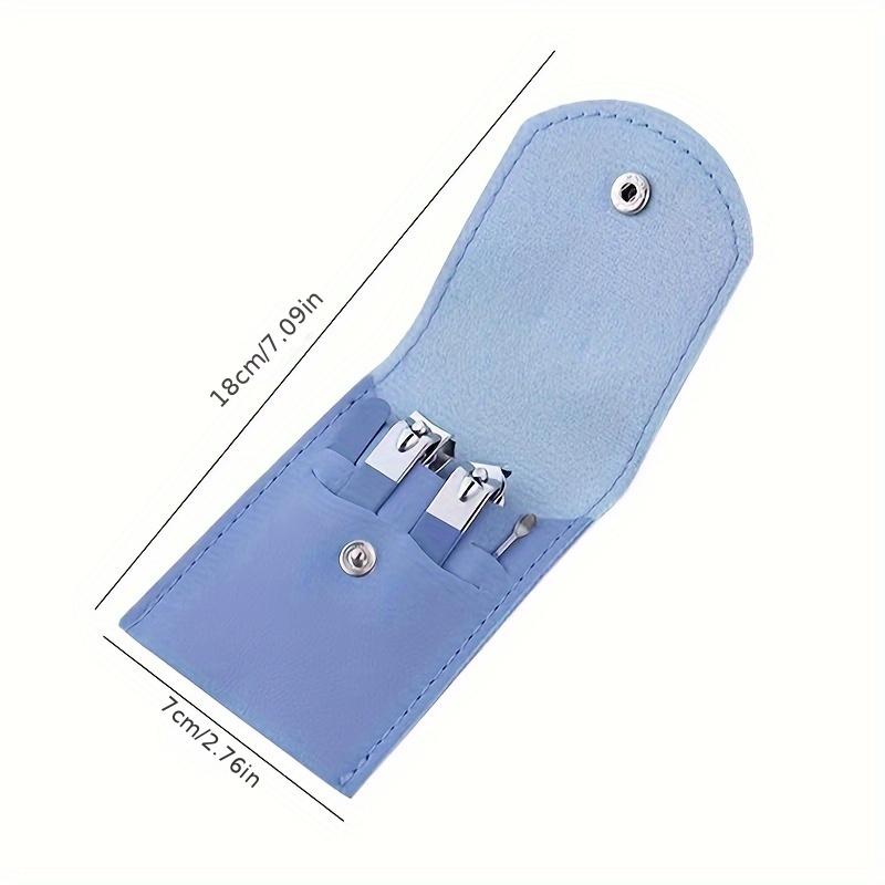 4pcs Professional Manicure Set, Stainless Steel Nail Clippers, Cuticle Nippers, Nail File, and Spoon Pusher Nail Tech Supplies