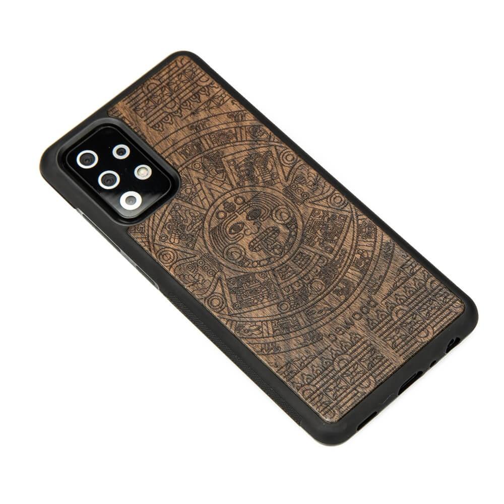 Wooden Case for Samsung Galaxy A52/A52s 5G Aztec Calendar Ziricote