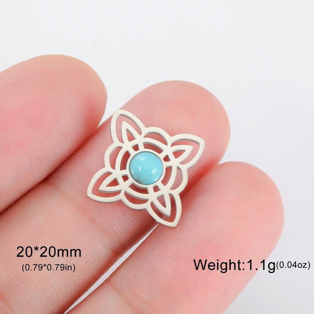 LIKGREAT 1Pcs Witch Celtics Knot Pendant Stainless Steel Wiccan Hanging Charm for Necklace Bracelet Earring Jewelry Making