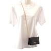 PRADA  1DH029 Wallet Chain black Safiano Women