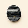 Black Tourmaline Druzy Cabochon | Sparkling Black Gemstone for Jewelry Making | Druzy Stone for Pendants, Rings