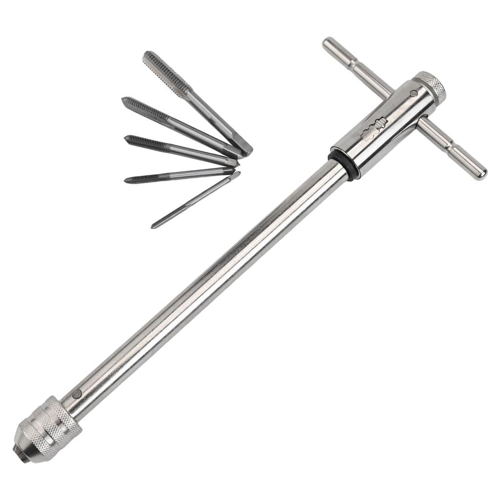 DIY Tapping Tool Screw Taps For M3-M8 Adjustable Tap Wrench Compact Storage Efficient Operation Forged Alloy Steel
