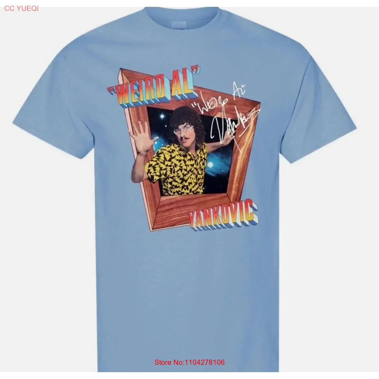 

Vintage WEIRD AL YANKOVIC Cotton Light Blue All Size T Shirt vintage Washed Comfortable designer clothes Slightly graphic S разноцветный