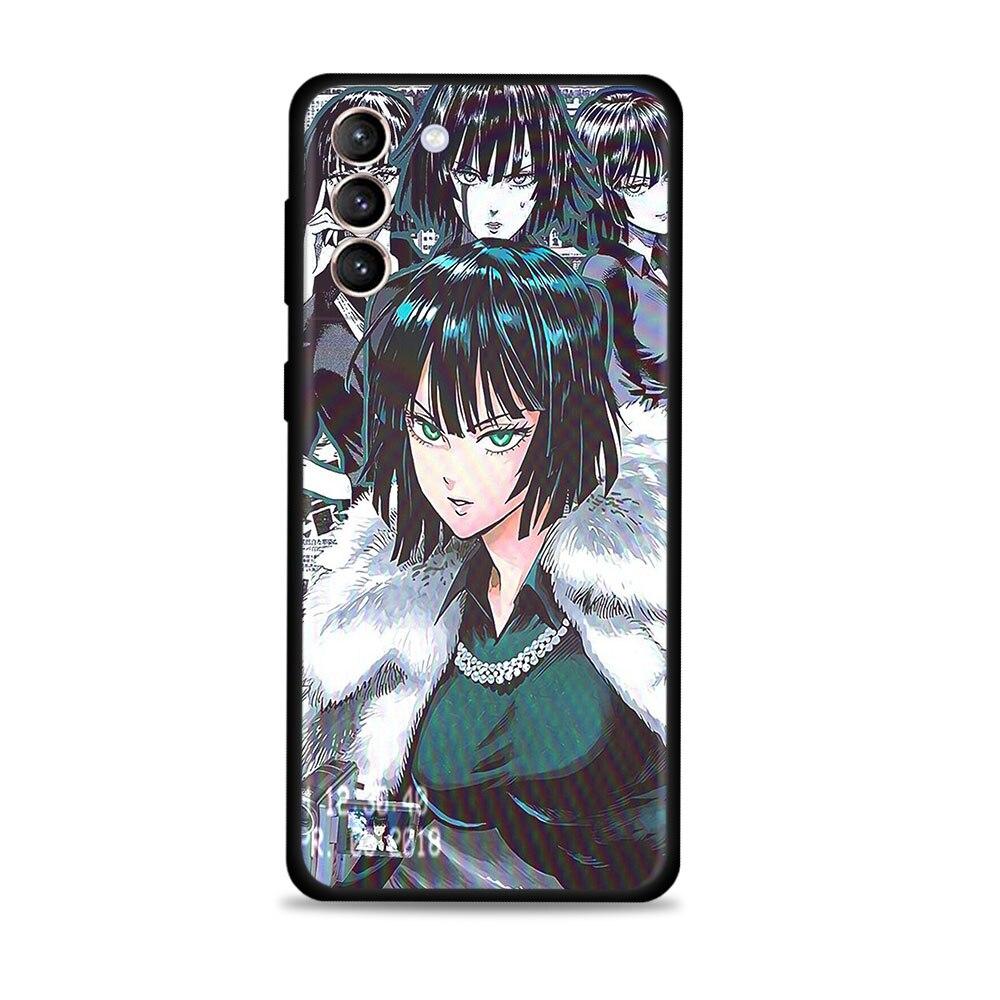 For Samsung S20 Fe Case Galaxy S21 Ultra S22 S10 S20 S8 Plus S22ultra Note 20ultra 10plus Funda One Push Man Saitama And Fubuki