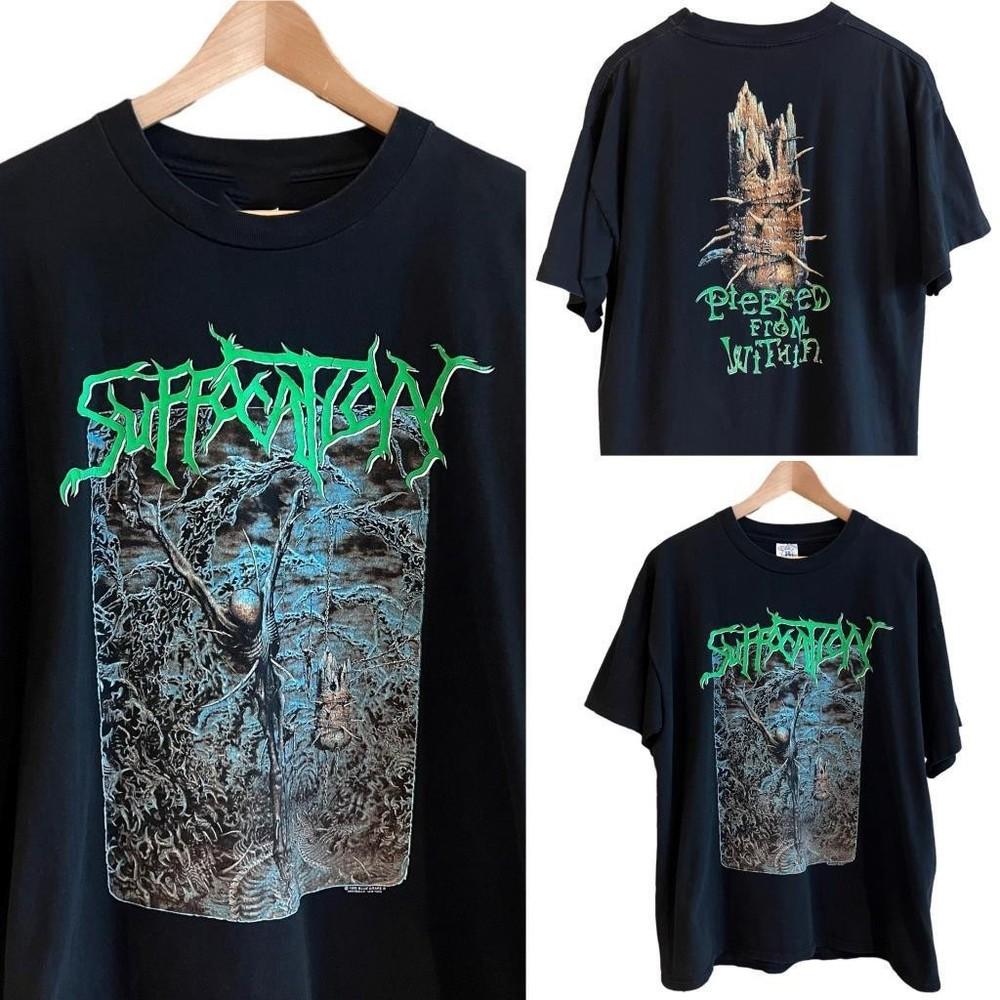 Retro Suffocation Tour 1995 Cotton Reprint All Size Shirt B07.126 Unisex T-Shirt XXXXL