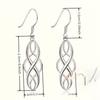 Hypoallergenic Hollow-Out Celtic Knot Design Pendant Earrings, Elegant and Minimalist Style for Daily Casual Wear