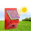 Lampe d'alarme solaire, Télécommande, Alarme de sécurité, Alarme à détecteur de mouvement, Sirène PIR, Détecteur de mouvement, Détecteur pour jardin extérieur de maison
