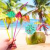 20/50/120pcs Plastic Umbrella Straw Mixing Colors Pool Beach Carnival Camping Holiday Team Party Bar Drinks Decorations YMY