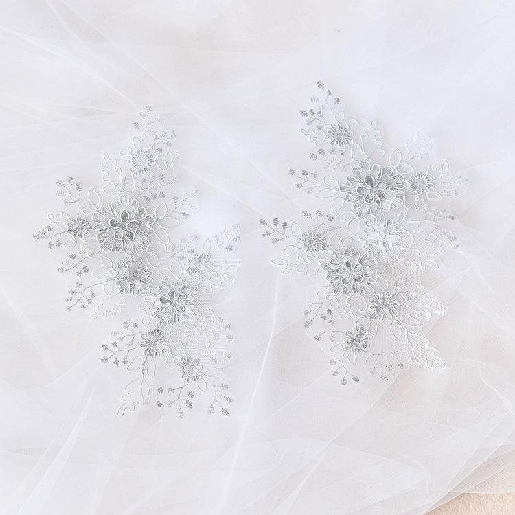 Embroidery Car Bone Lace Lace Book White, Bridal Headgear Handmade Diy Material, Wedding Dress Decoration Accessories