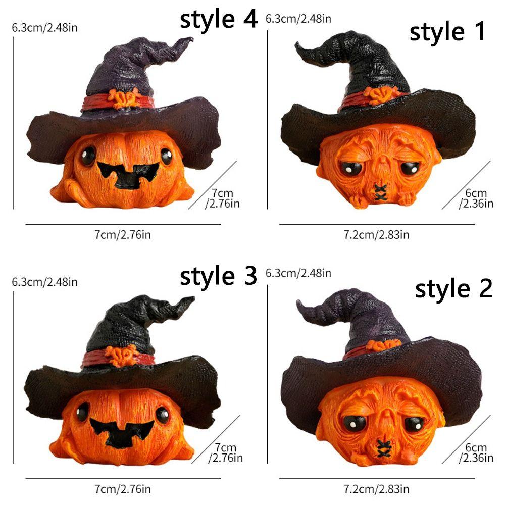 Funny Ghost Pumpkin Decoration Cartoon Resin Pumpkin Crafts  Festival Atmosphere