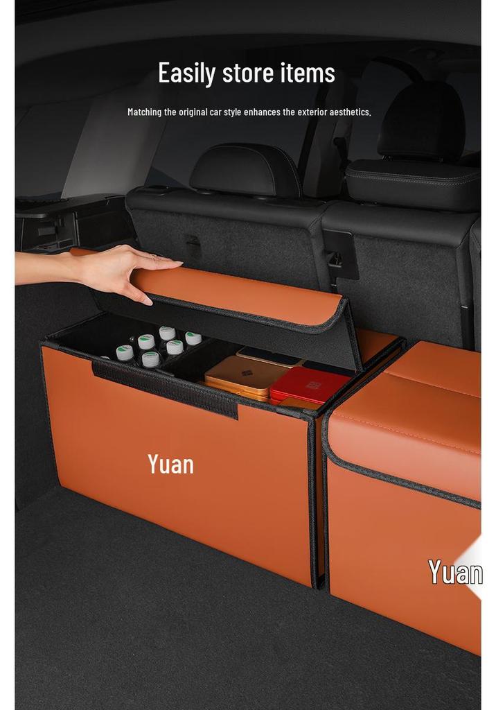 Compatible Trunk Storage Organizer for BYD Yuan PLUS/Pro/Up - Foldable Box