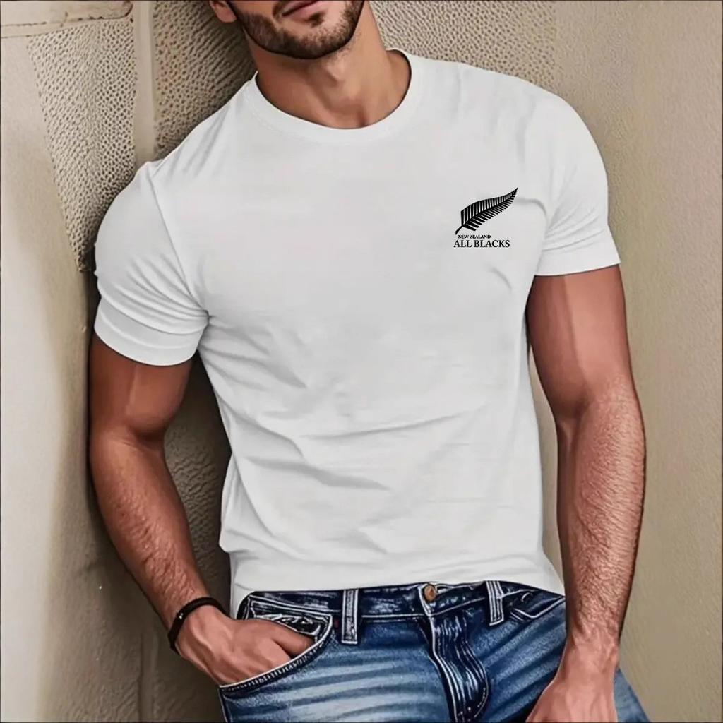 Casual Simple Top Fashion Printing Short Sleeve Pure Cotton T-Shirts Men’s