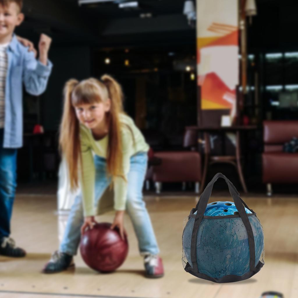 Single Bowling Bag Mesh Sports Bag Bowling Ball Tote Bag Bowling Ball Carrier Bag