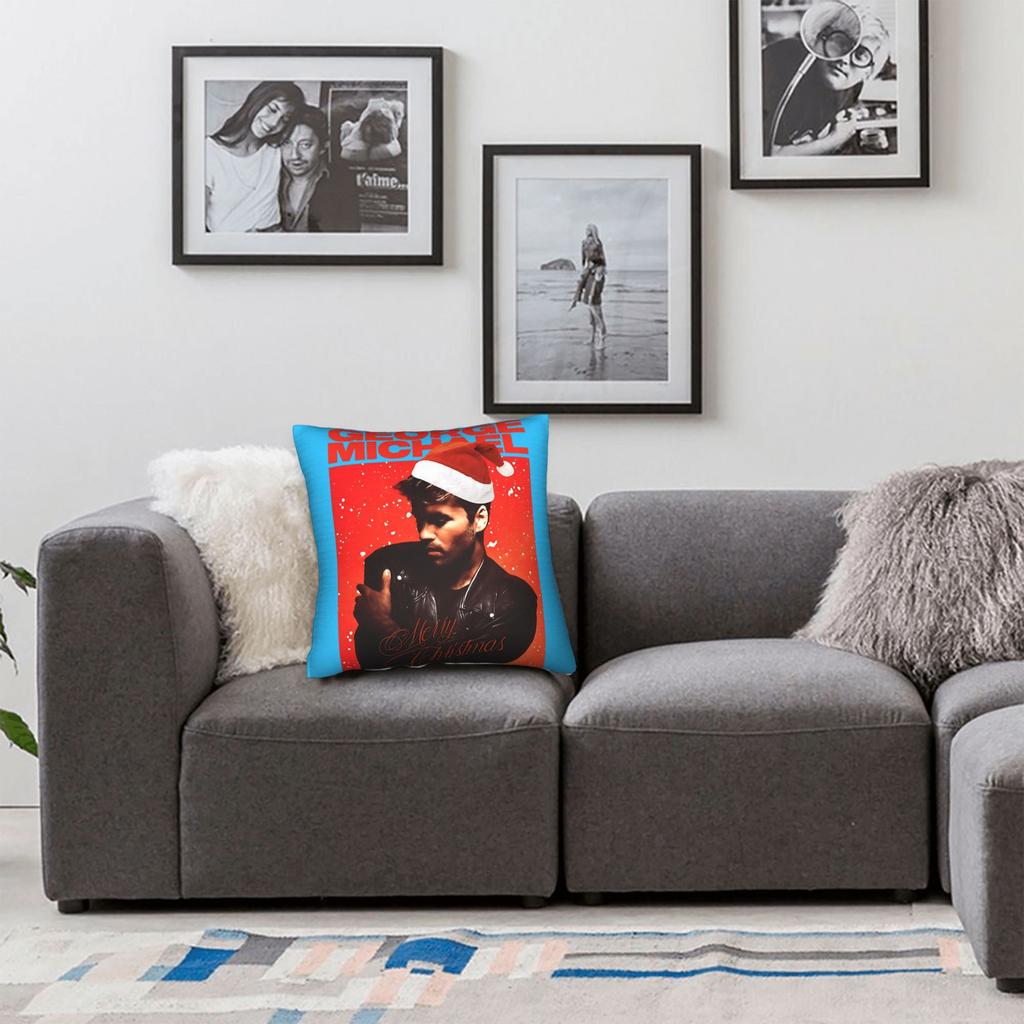George Michael Retro Tour 80s Pagalvės užvalkalas Patogus pagalvės užvalkalas Madingas pagalvėlės užvalkalas Sofai, miegamajam, namų dekoravimui