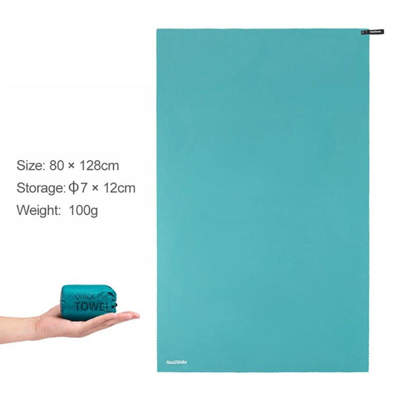 Naturehike Quick Drying Absorbent Bath Towel, Backpacking Hiking, Swimming Compact Travel, Breathable Beach Gym Yoga Towel