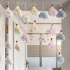 Plush Cloud Brooch: Children’s Ornament with Pompom & Wind Chime for Classroom or Nursery Decor