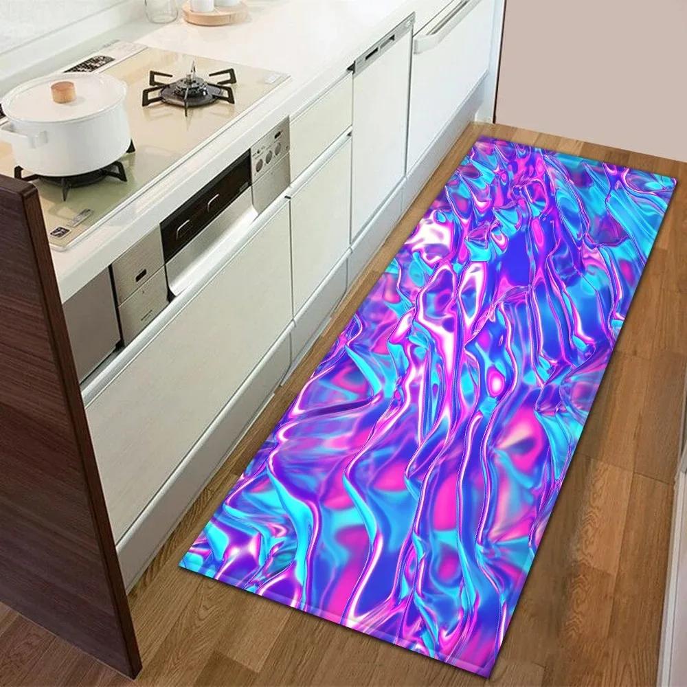 Oil Painting Graffiti Pattern Home Kitchen Floor Mat Door Front Decoration Floor Mat