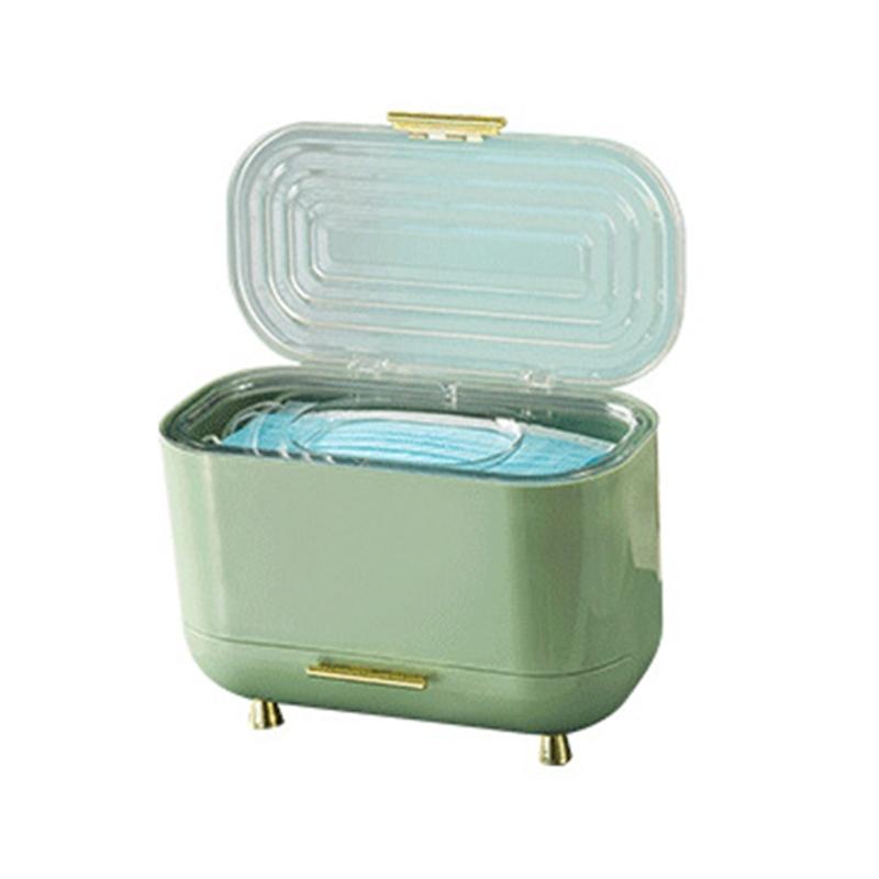 Роскошный пластиковый хирургический ящик для хранения масок бытовая креативная настольная организация хранения всякой всячины коробки для салфеток для дома 6980₽