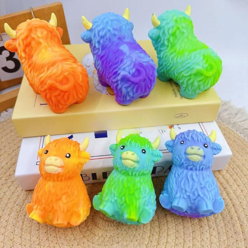 Cute Cow Squishy Toy Soft Hand Squeeze Accessory To Relieve Daily Stress And Irritation