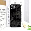 Aesthetic Stylish Cool Black Dragon Printed Phone Case for iPhone 17 16 12 11 14 13 15 Pro Max Mini XS MAX XR 7 Plus Soft Cover