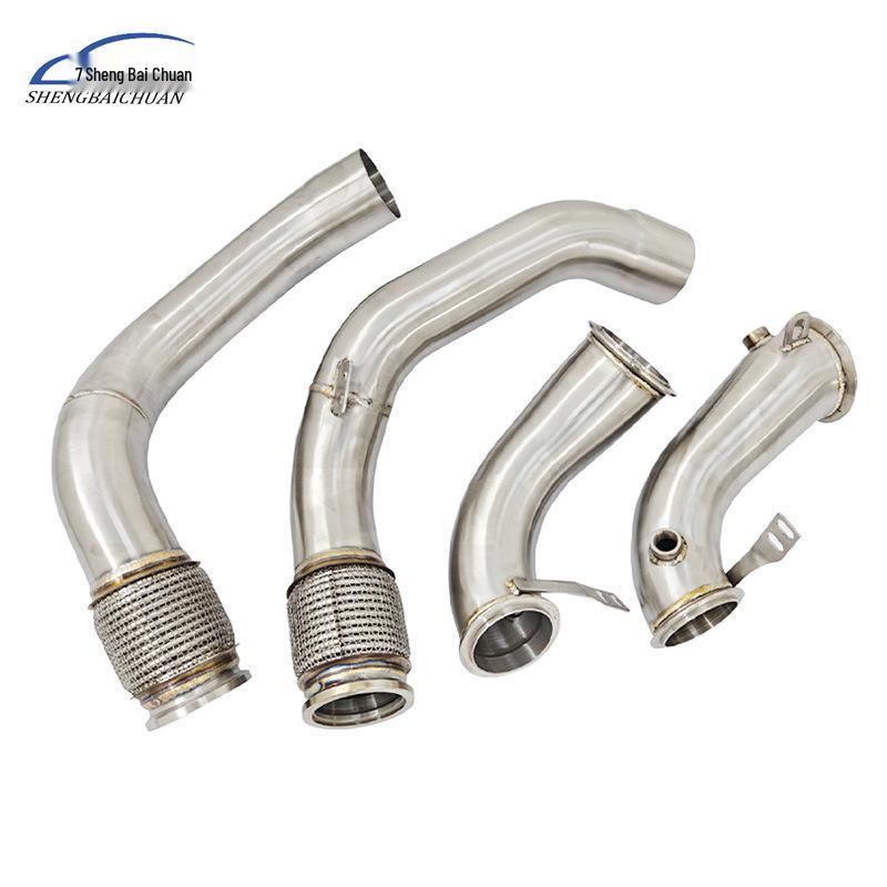 304 Stainless Steel Water Pipe Manifold Muffler for BMW M5 F90 4.4T