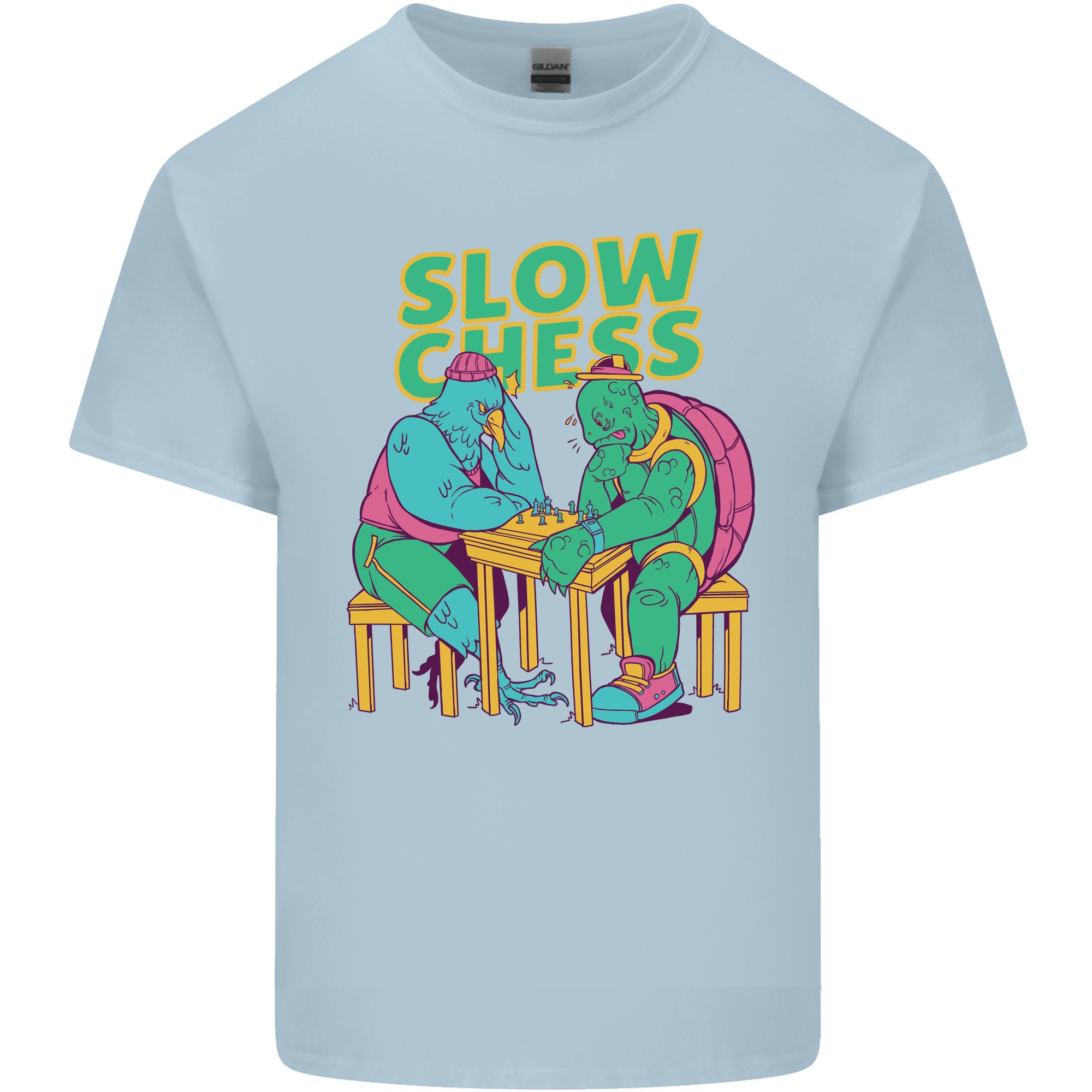 Slow Chess Funny Tortoise Cock Unisexs Light Cotton TShirt S