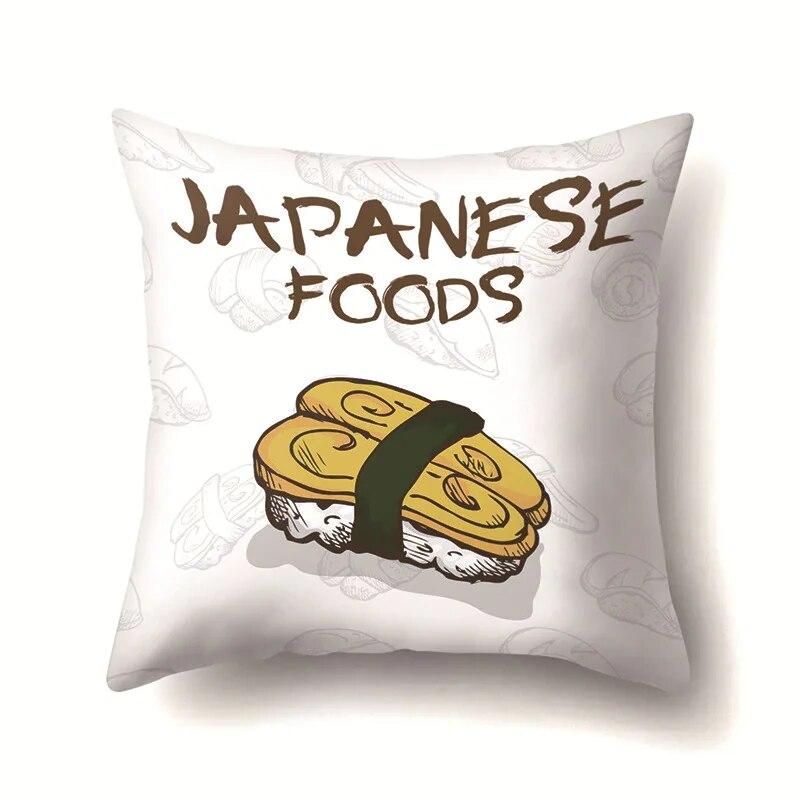 Food Pillow Cover Car Office Cushion  Sofa Bedroom Living Room