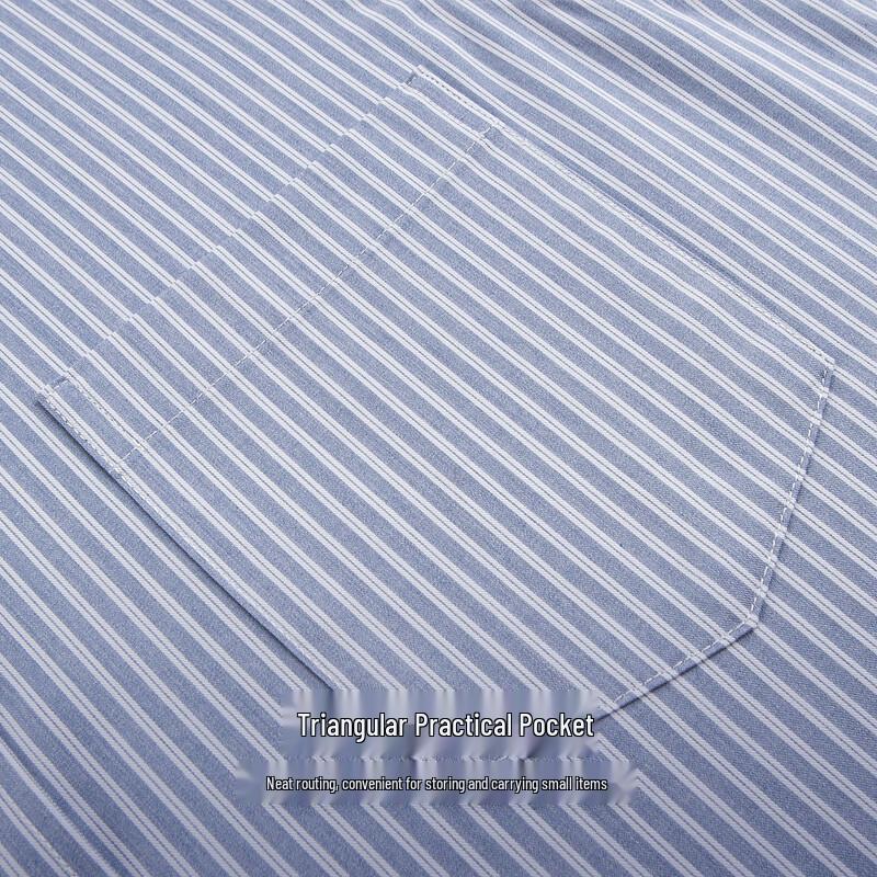 Shanshan Men's Striped Long-Sleeve Casual Shirt