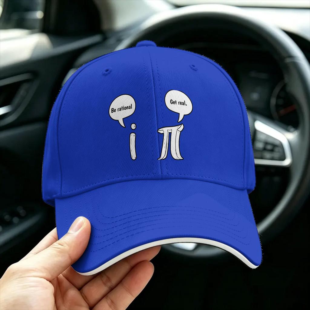 Funny Get Real Be Rational Pi Math Teacher Baseball Cap Casual Couple Women Sports Baseball Caps Birthday Present