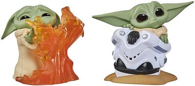 STAR WARS The Bounty Collection Series 2 The Child Collectible Toys Helmet Hiding Stopping Fire Pose Figure 2.2-Inch Pose, 2-Pack