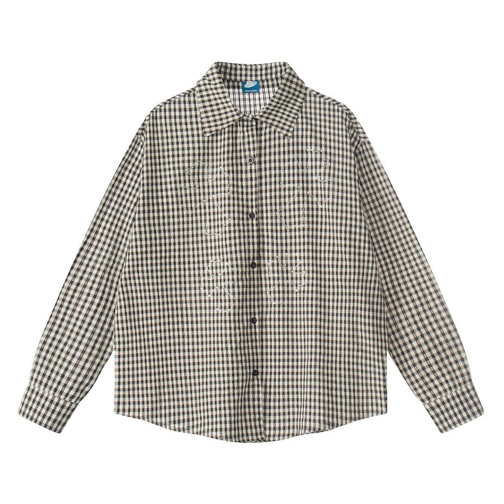 Unisex American Plaid Loosely Fitted Long-Sleeve Shirt - 2026 Casual Spring Collection