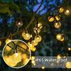 Solar Kristall Globus LED Lichterkette 60 LED 8 Beleuchtung Modi IP65 Fee Licht Weihnachten Girlande Für Garten Party Dekor 1pc/2 stücke