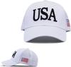 USA 3D Embroidered National Flag Baseball Cap, Hot-Selling Summer Sun Protection Hat in American Style