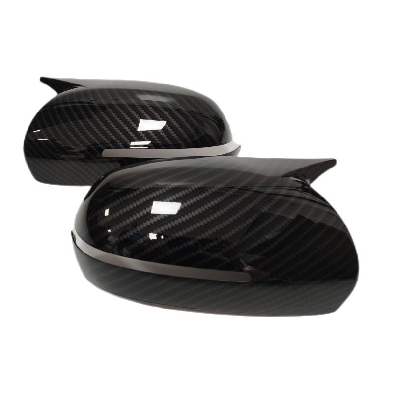 For KIA K3 Forte Cerato Ceed 1 2009-2013 Car Rearview Side Mirror Cover Wing Cap Exterior Sticker Door Case Trim Carbon Fiber
