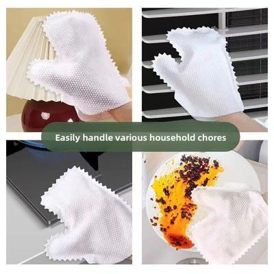 10Pcs Rag Gloves Window Groove Gap Cleaning Artifact Non-disposable Housework Dust Removal Gloves Cleaning Rag