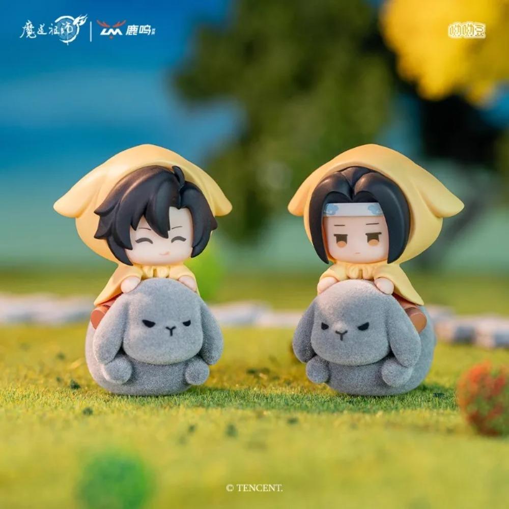 Original Mo Dao Zu Shi Cute Pet Ride Affinity Series Blind Box Wei Wuxian Lan Zhan Mini Doll Mystery Box Anime Figure Kid Gifts