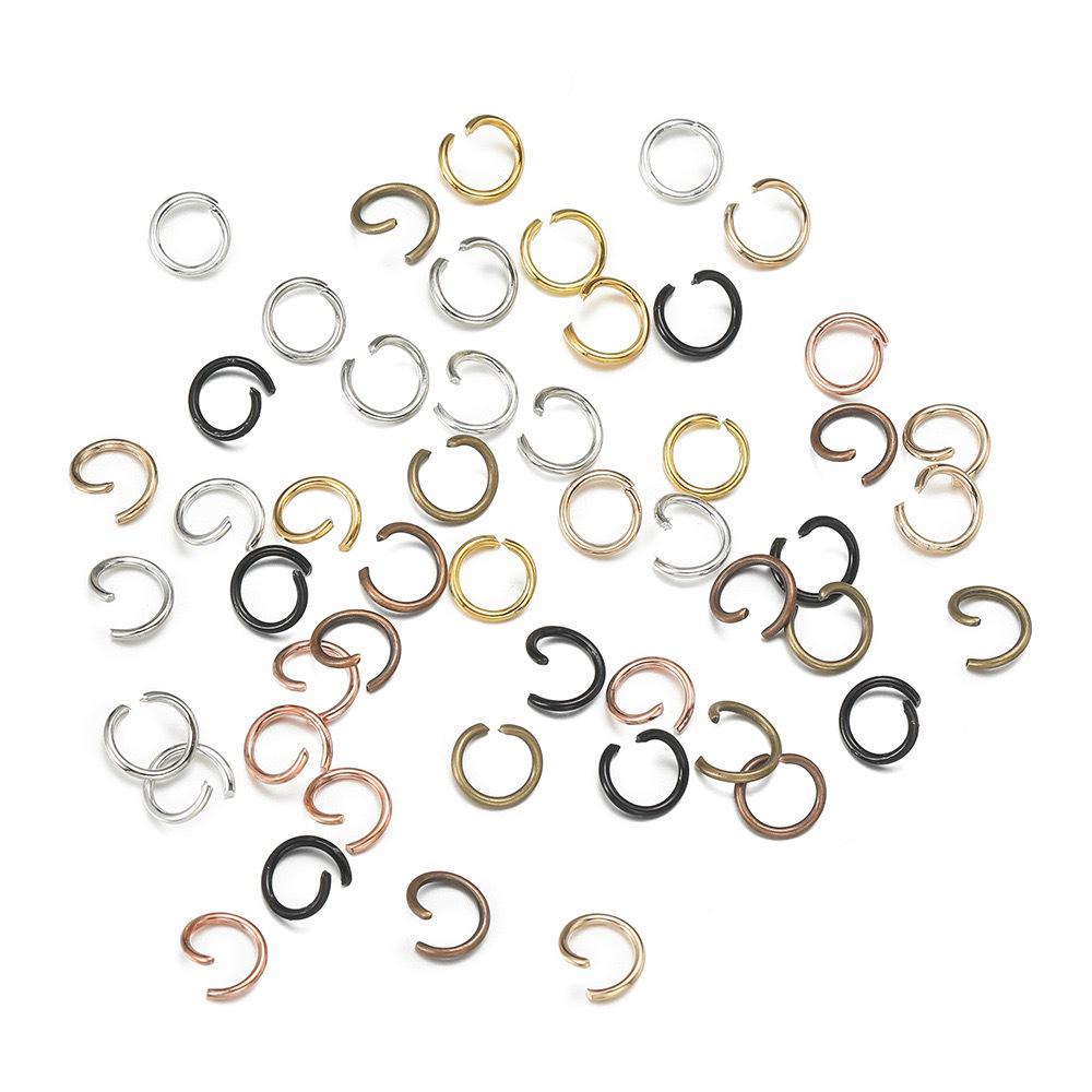 Open Jump Rings for DIY Jewelry: Single Loop O-Ring Connectors for Bracelets and Necklaces