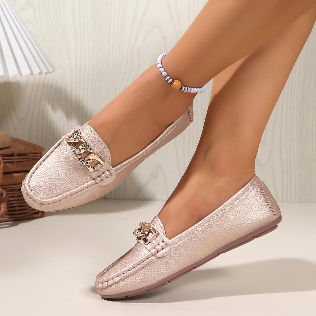 Fashion 2025 Autumn New Women Casual Slip On Flats Shoes Fashion Round Toe Loafers Comfortable Slip On Sneakers Women Zapatos De Mujer