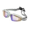 Swimming Goggles Fogproof HD Waterproof Silicone Wide View Swim Glasses for Adults Children Grey