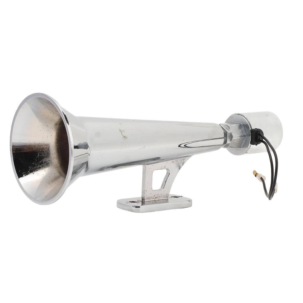 Car Air Horn Universal Rustproof 150DB Metal Loud Silver Truck Whistle Horn for 12V 24V Boat Yacht