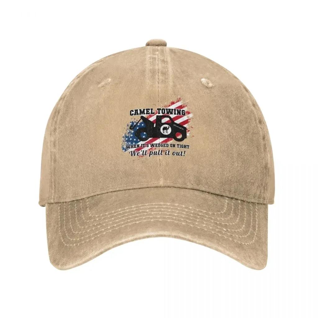 Camels Towing Unisex Style Baseball Cap Off Road Vehicle Racing Distressed Cotton Caps Hat Casual Outdoor Activities Sun Cap