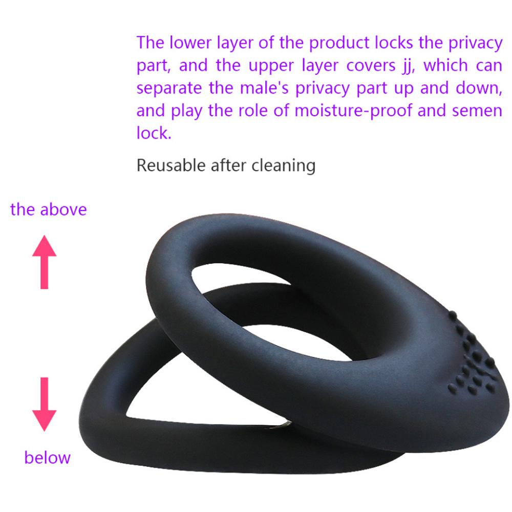 Penis Ring Elastic Scrotal Binding Delay Ejaculation Clitoris Stimulation Male Chastity Device Cock Ring Sex Toys for Men