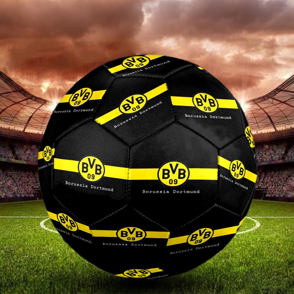 Pallone da Calcetto Indoor Borussia Dortmund Taglia 5 Colorato Per Tutte le Età Cucito a Macchina PVC Pronto per la Competizione Resistente Alto Rimbalzo