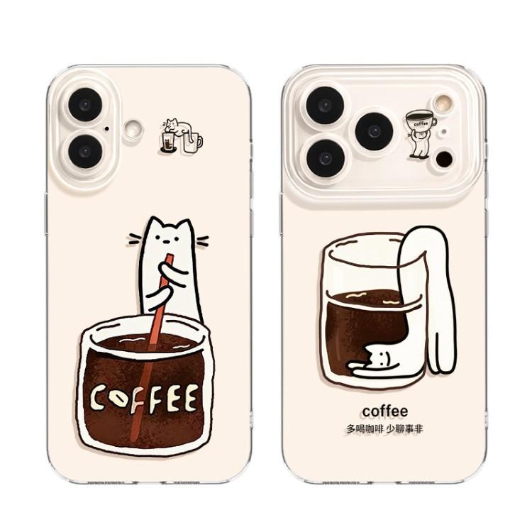 Cat Mobile Phone Case Is Suitable for Apple 11promax Cute 11 Sets iPhone11 Transparent 11 Simple 11 Lanyard