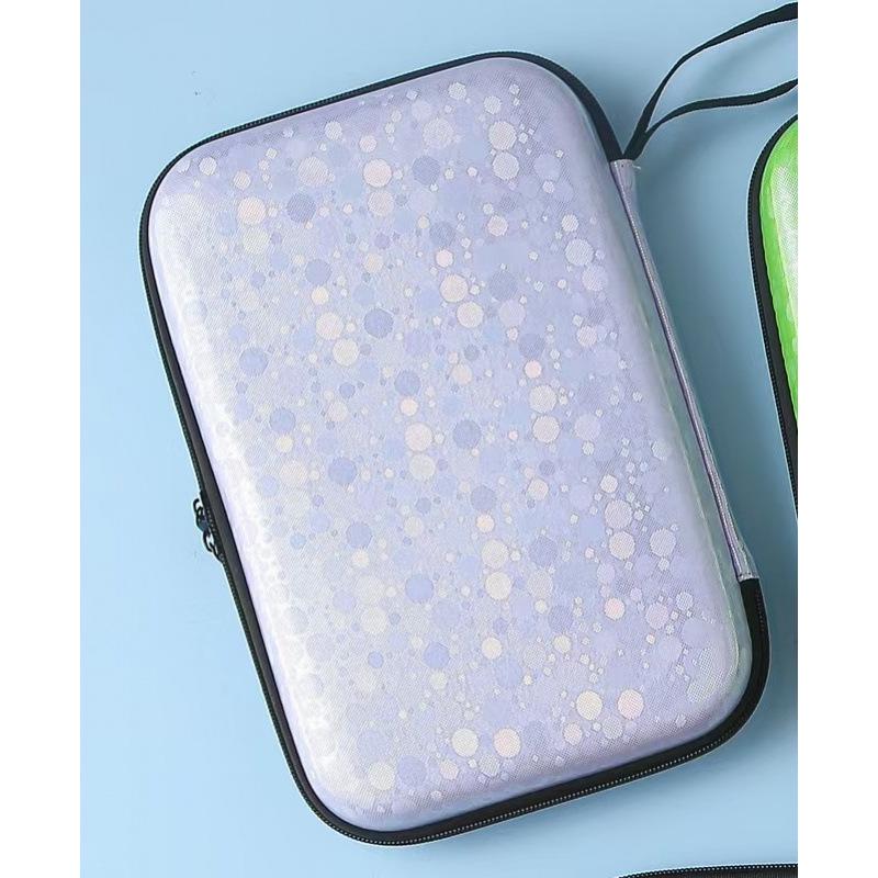 Durable Hard Shell Square Table Tennis Racket Bag - Portable Storage Solution